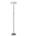 Adesso Cosmo Led Torchiere In Silver-tone