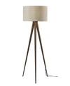 Adesso Director Floor Lamp In Brown