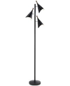 Adesso Draper Tree Lamp In Painted Black