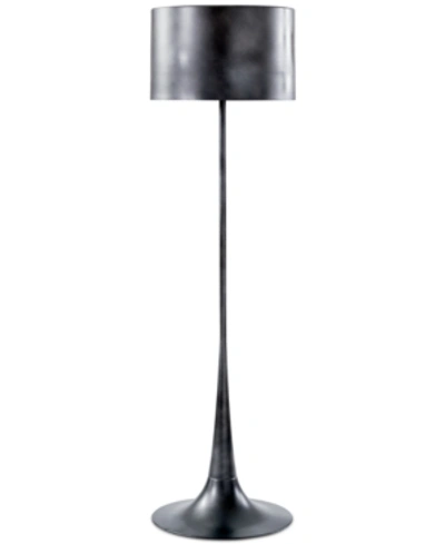 Carriage & Co. Trilogy Natural Black Iron Floor Lamp