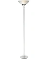 ADESSO METROPOLIS CHROME TORCHIERE FLOOR LAMP