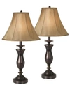 KATHY IRELAND KATHY IRELAND HOME BY PACIFIC COAST NEW ENGLAND VILLAGE SET OF 2 TABLE LAMPS