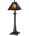 DALE TIFFANY AMBER MONARCH BUFFET TABLE LAMP