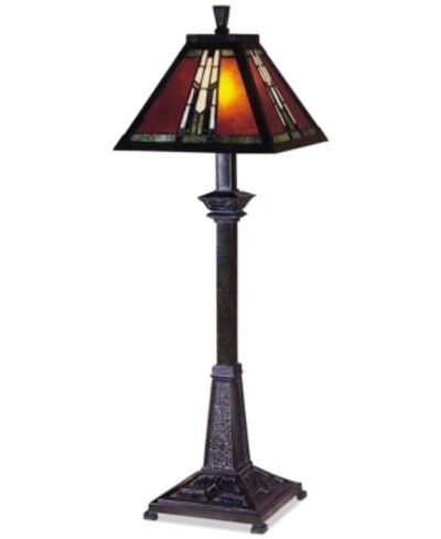 Dale Tiffany Amber Monarch Buffet Table Lamp