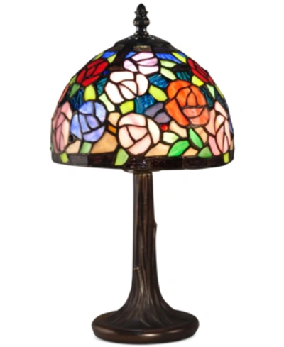 Dale Tiffany Carnation Accent Table Lamp In Multi