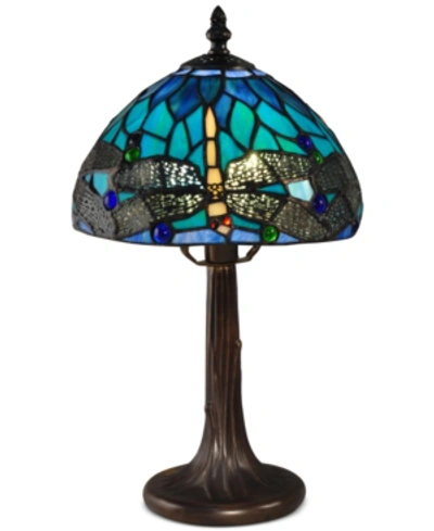 Dale Tiffany Classic Dragonfly Accent Table Lamp In Multi