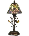 Dale Tiffany Crystal Peony Accent Table Lamp In Multi
