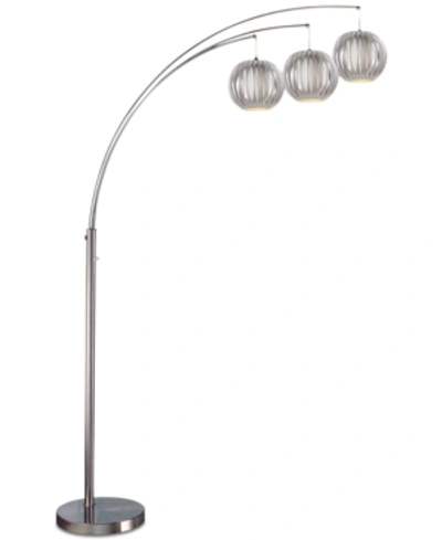 Lite Source Kaden 3-light Arch Floor Lamp In Grey