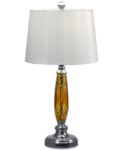 Dale Tiffany Glossy Amber Ii Table Lamp In Chrome