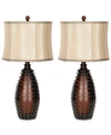 Safavieh Set Of 2 Santa Fe Table Lamps In Brown
