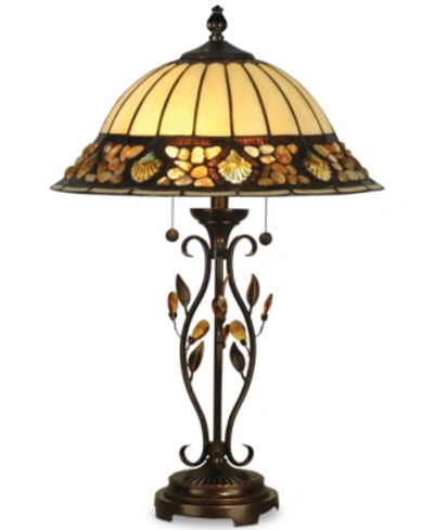 Dale Tiffany Pebble Stone Table Lamp In Bronze