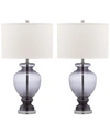 SAFAVIEH SET OF 2 GLASS TABLE LAMPS