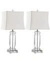Safavieh Set Of 2 Olympia Crystal Table Lamps In Clear