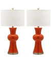Safavieh Set Of 2 Lola Table Lamps In Orange
