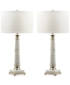 Safavieh Set Of 2 Colleen Table Lamps In Marble