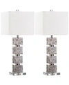 SAFAVIEH SET OF 2 RAFFERTY TABLE LAMPS