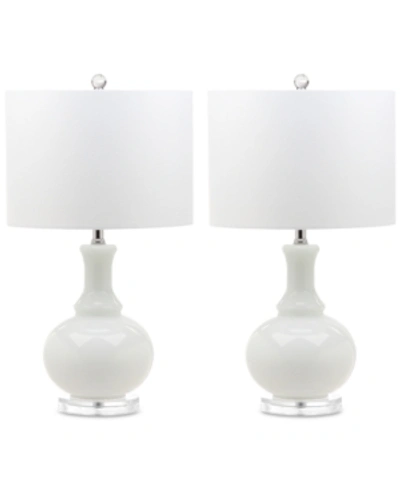 Safavieh Set Of 2 Fanny Table Lamps In White