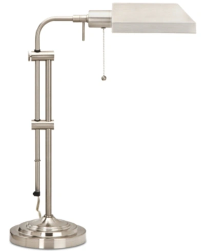 Cal Lighting Pharmacy Table Lamp With Adjustable Pole In Brushed Steel