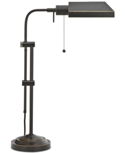 Cal Lighting Pharmacy Table Lamp With Adjustable Pole In Dark Bronze