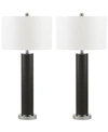 Shop Safavieh Set Of 2 Ollie Table Lamps In Grey Woven