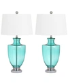 Safavieh Desiree Set Of 2 Table Lamps In Blue