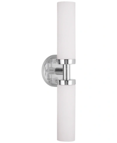 Livex Aero 2- Light Metal Vanity In Chrome
