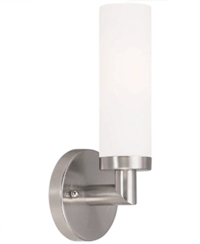 Livex Aero 1- Light Brushed Nickel Sconce
