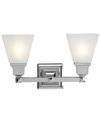 Livex Mission 2- Light Chrome Vanity In Chrome