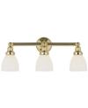 Livex Classic 3 Light Steel Wall Sconce