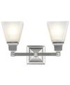 Livex Mission 2 Light Vanity In Silver