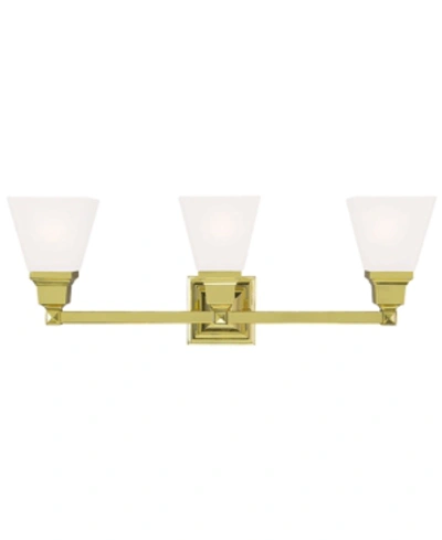 Livex Mission 3-light Bath Vanity In Polished B