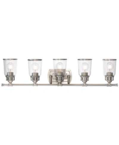 Livex Lawrenceville 5-light Vanity In Brushed Nickel