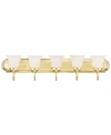 Livex Home Basics 5-light Vanity In Polished B