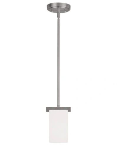 Livex Astoria Mini Pendant In Brushed Ni