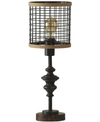 Stylecraft Cage Metal Table Lamp In Black