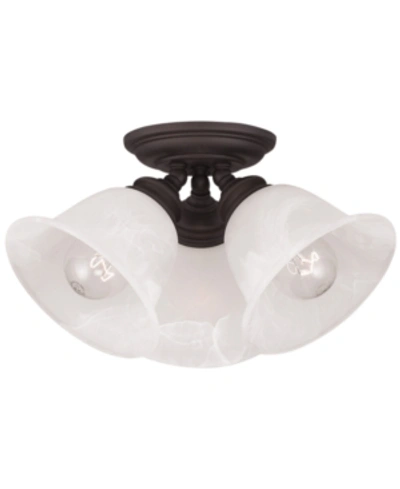 Livex Essex Flush Mount Light In Bronze