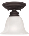 Livex Essex Semi Flush Light In Bronze