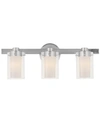 Livex Manhattan 3-light Vanity In Silver