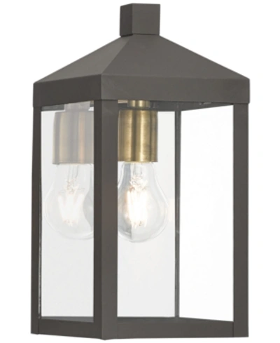 Livex Nyack Outdoor Wall Lantern In Bronze