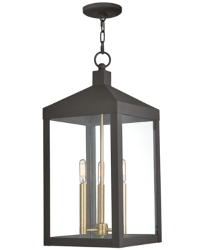 Livex Nyack 3-light Pendant In Bronze