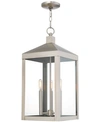 Livex Nyack 3-light Pendant In Brushed Nickel