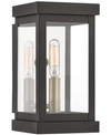 Livex Hopewell Outdoor Wall Lantern In Bronze