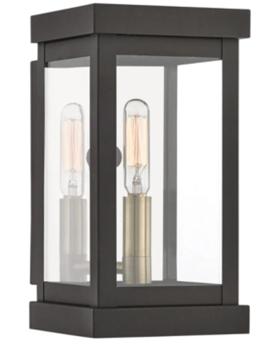 Livex Hopewell Outdoor Wall Lantern In Bronze