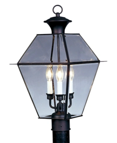 Livex Westover Outdoor Post Lantern In Black