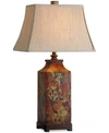 UTTERMOST COLORFUL FLOWERS TABLE LAMP