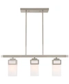 Livex Harding 3-light Chandelier In Brushed Nickel