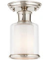 Livex Middlebush Flush Mount Light In Polished Nickel