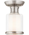 Livex Middlebush Flush Mount Light In Brushed Nickel