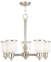 Livex Middlebush Light Chandelier In Polished Nickel