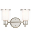 Livex Middlebush Polished Light Bath Bar In Brushed Nickel